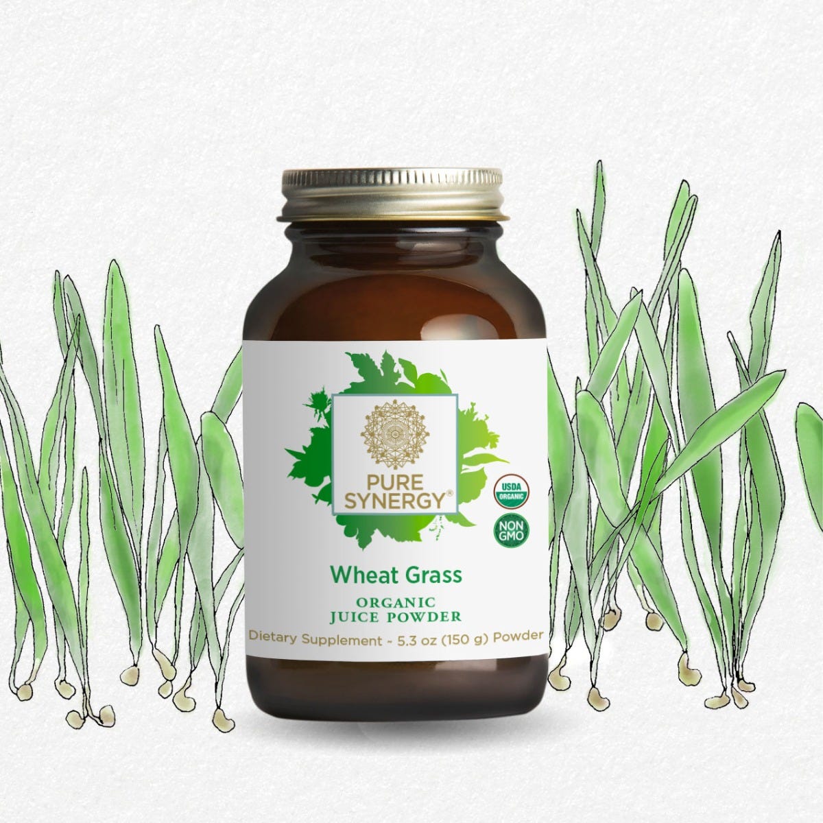 The Synergy Company Organic Wheat Grass Juice Powder
