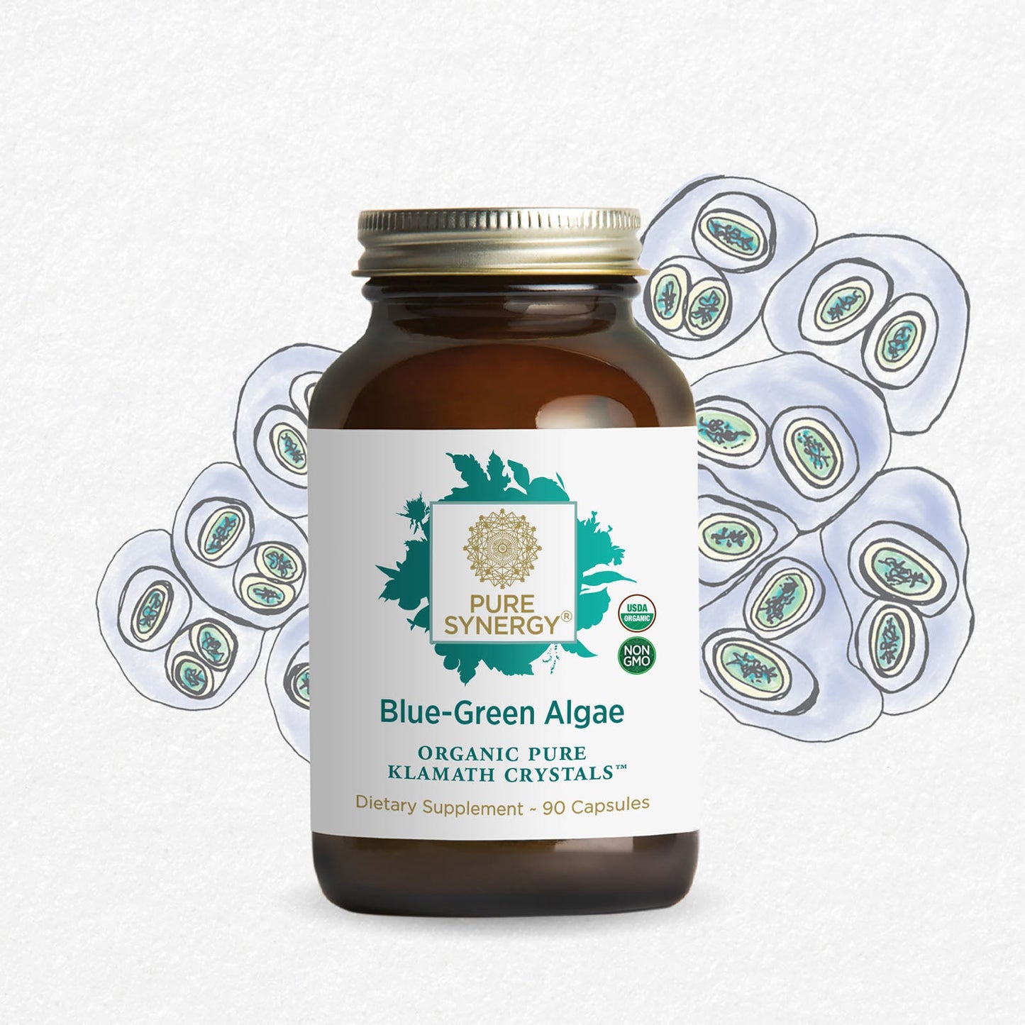 The Synergy Company Organic Blue-Green Algae Capsules