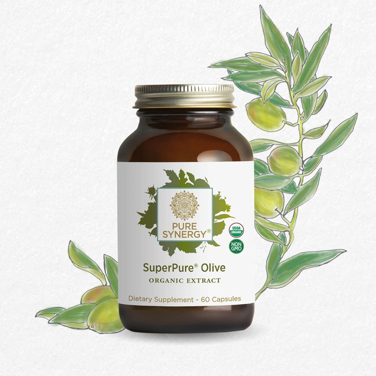 The Synergy Company SuperPure® Olive Extract 60 capsules