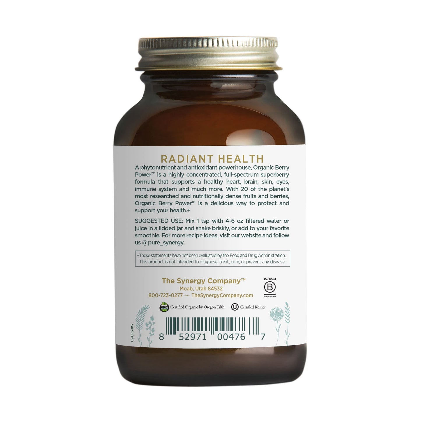 The Synergy Company Organic Berry Power