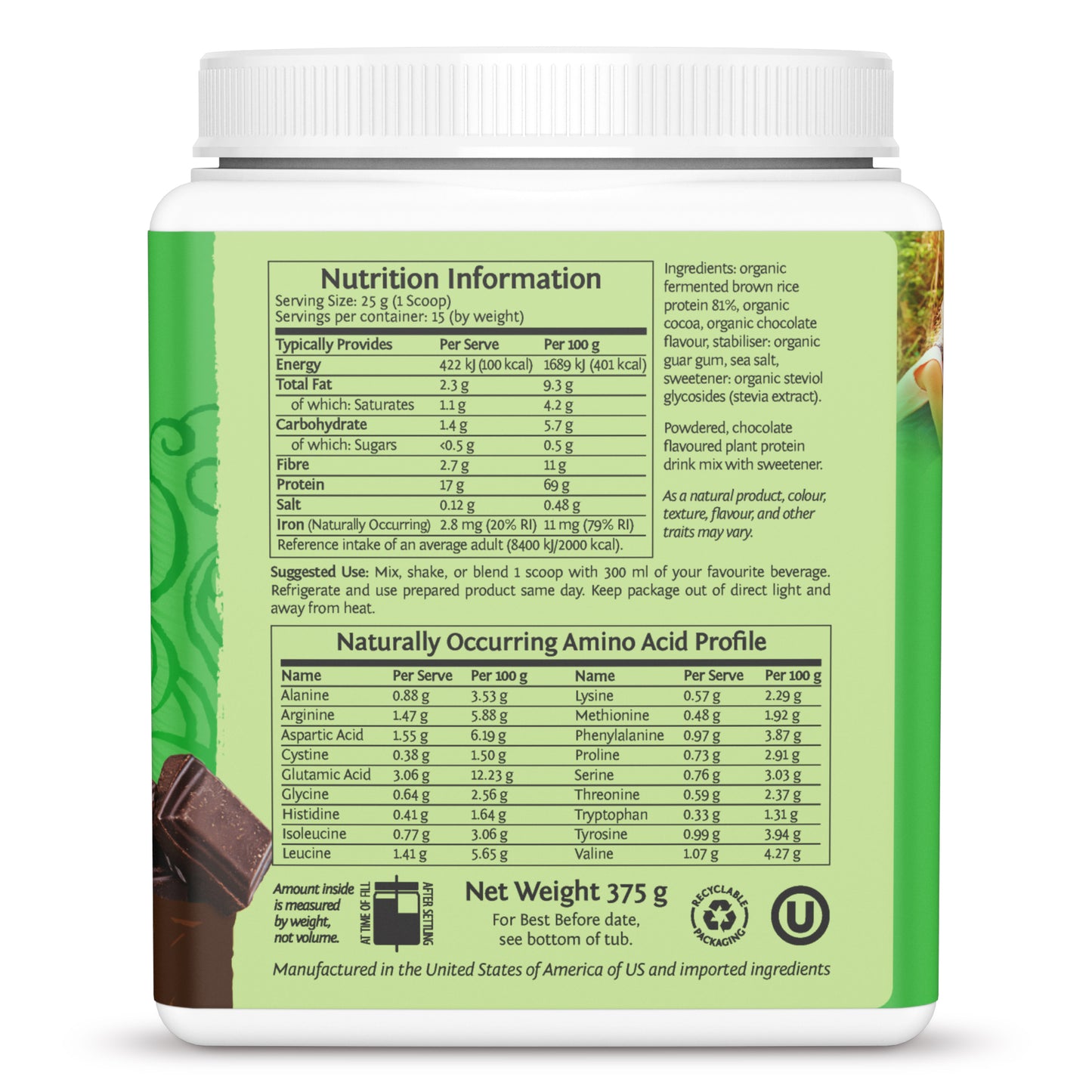 Sunwarrior Classic Protein Powder