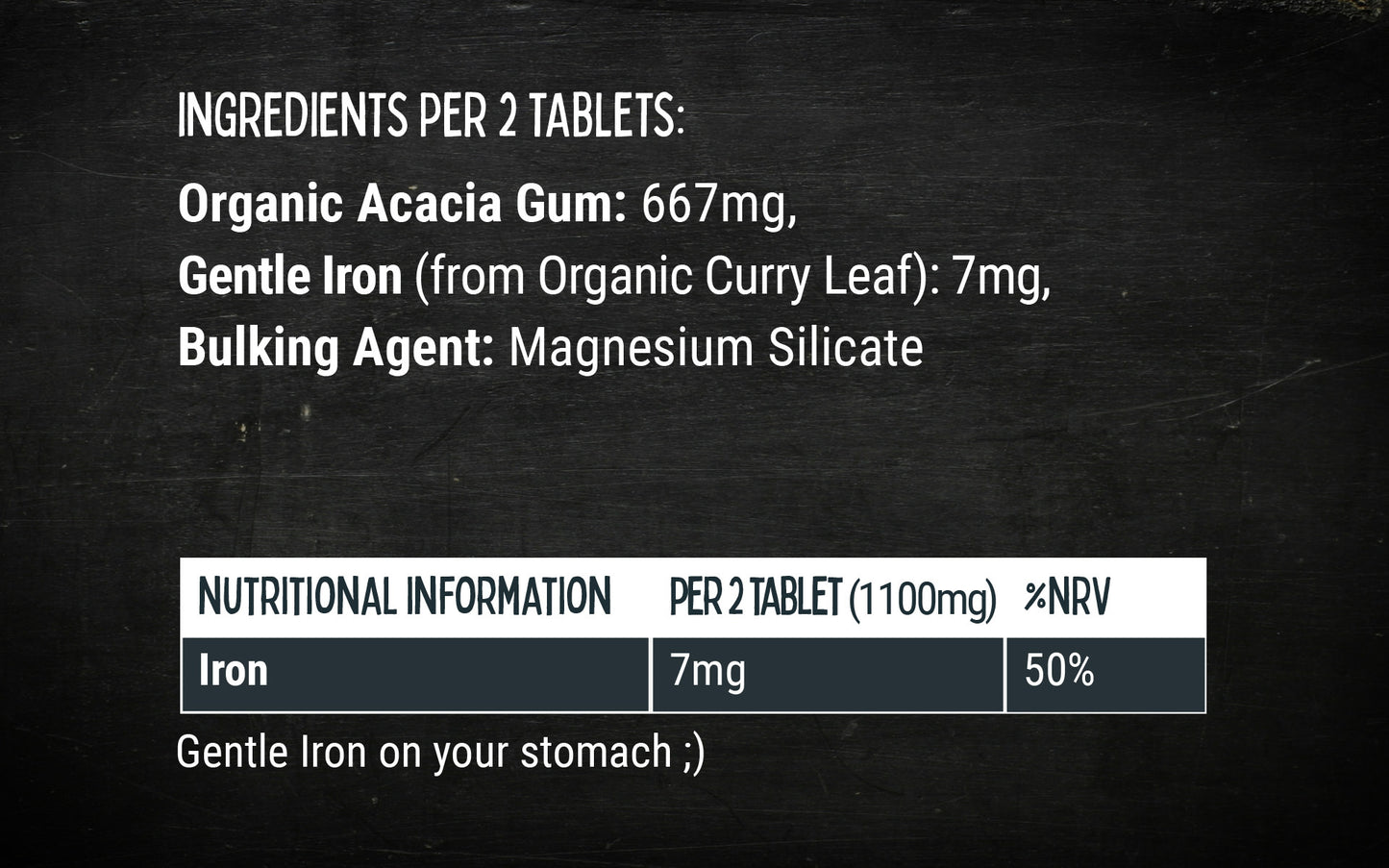 Ferrrocious, vegan iron of natural origin from the organic Bros