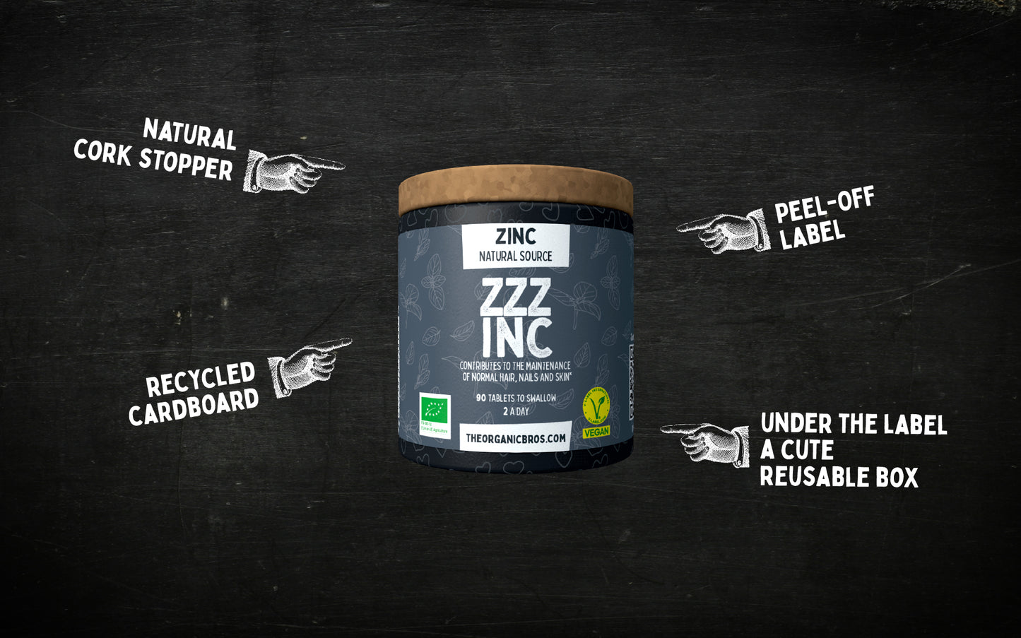 ZZZinc, Vegan Zinc of Natural Origin from the organic Bros
