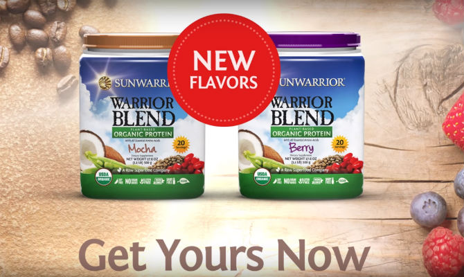 New Warrior Blend flavors are here! Try these Sunwarrior Berry & Mocha Recipes