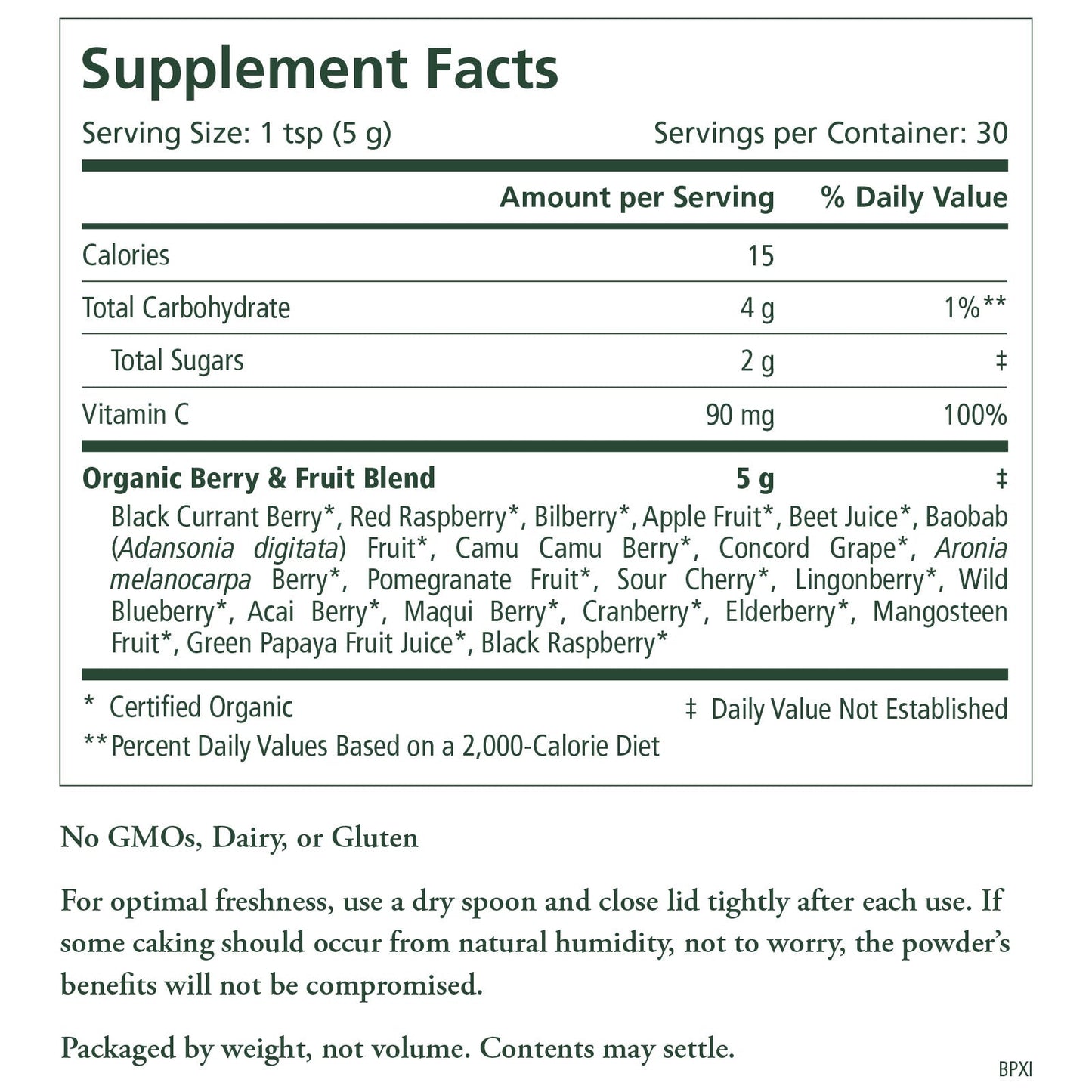 The Synergy Company Organic Berry Power