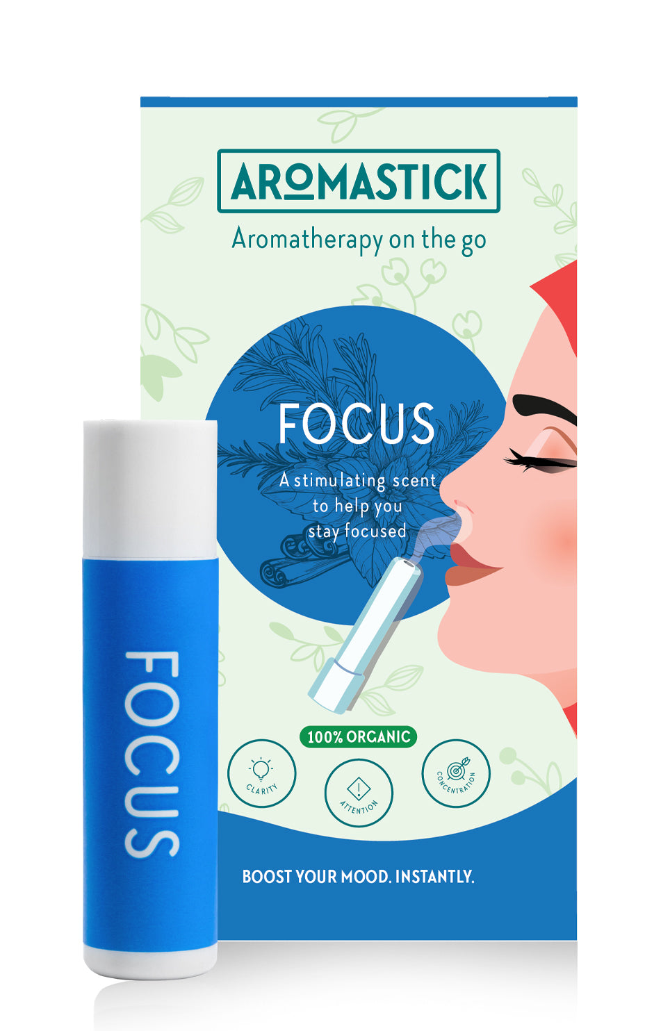 Aromastick Nasal Inhalers Focus, Energy, Refresh