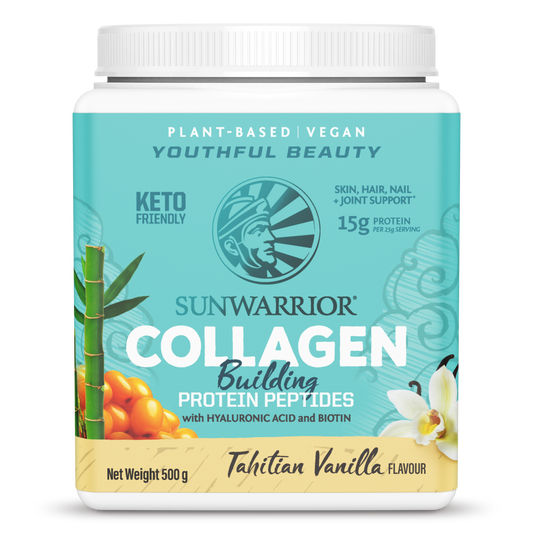 Sunwarrior Collagen Building Protein Peptides 500g - Vanilla