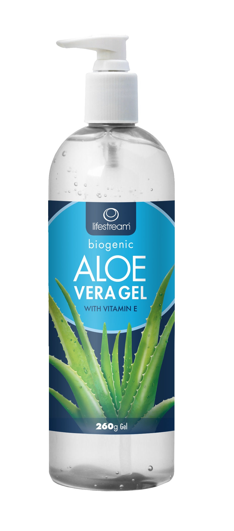 Lifestream Aloe Vera Gel + Vitamin E 260g Pump
