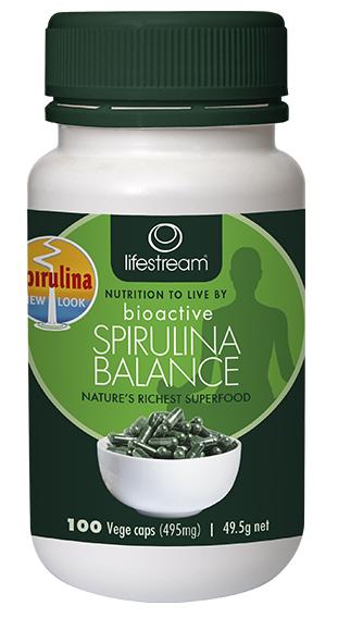 Lifestream Bioactive Spirulina Balance 100 Capsules