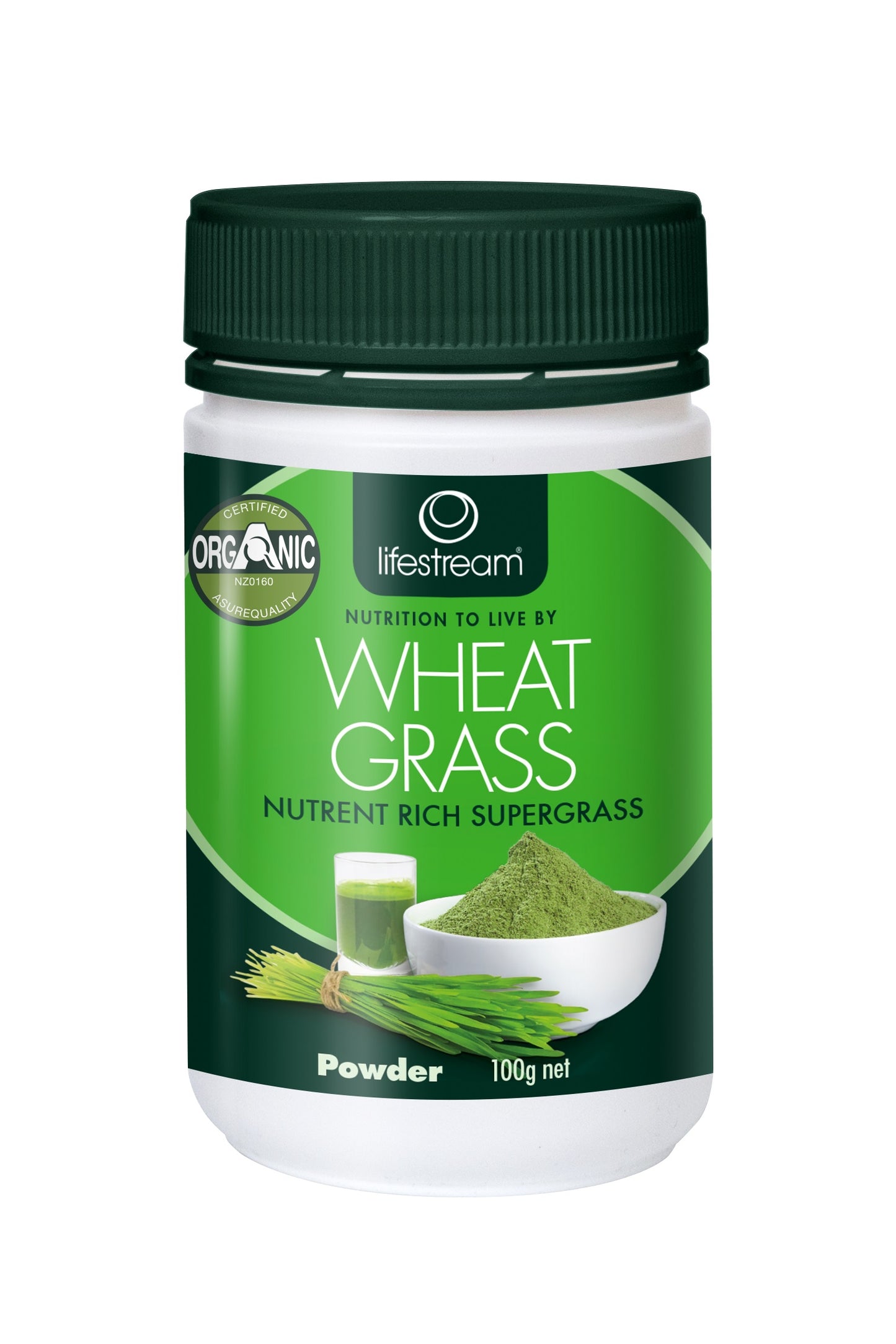 Lifestream Organic Wheat Grass 100g Powder