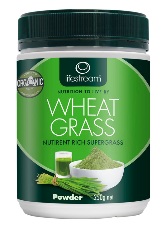 Lifestream Organic Wheat Grass 250g Powder