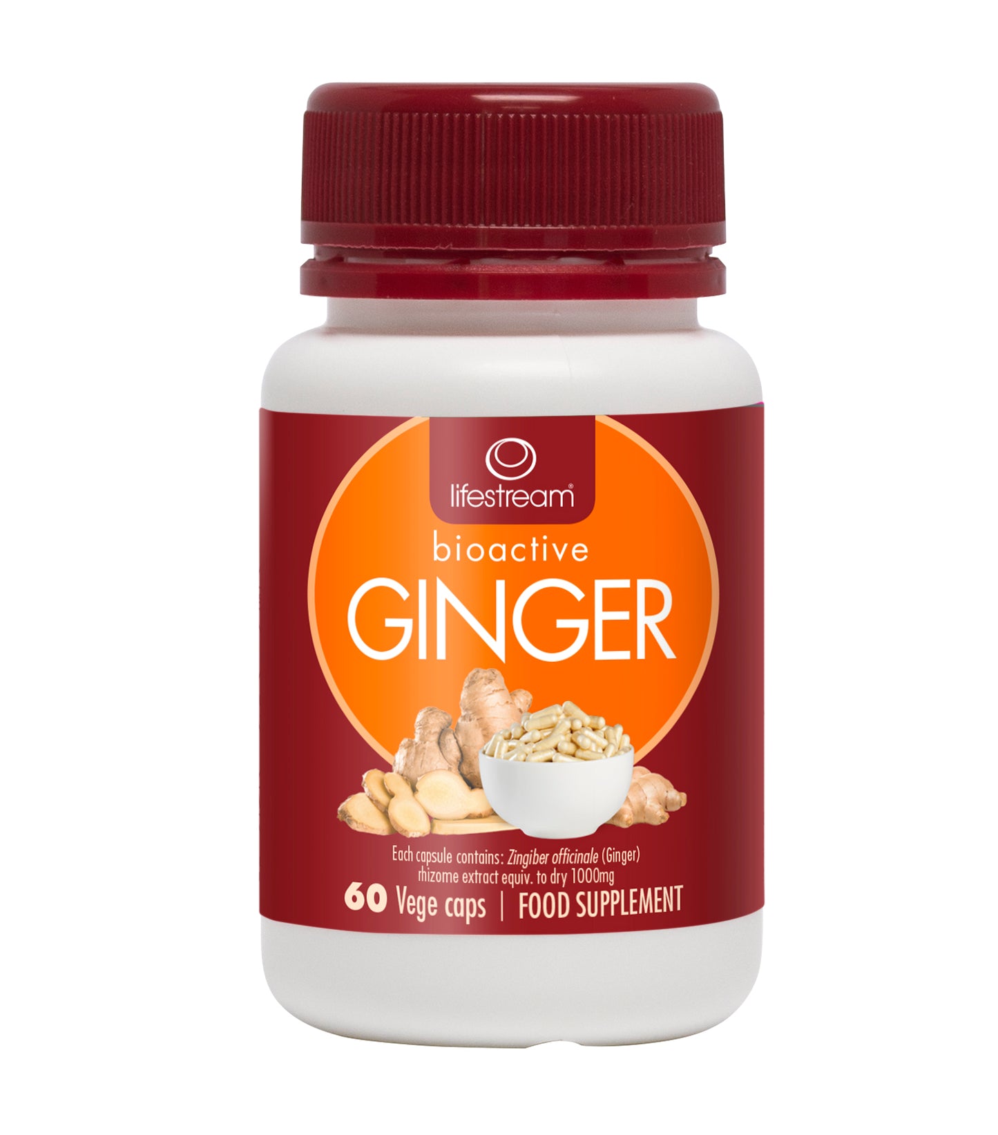 Lifestream Bioactive Ginger 60 capsules