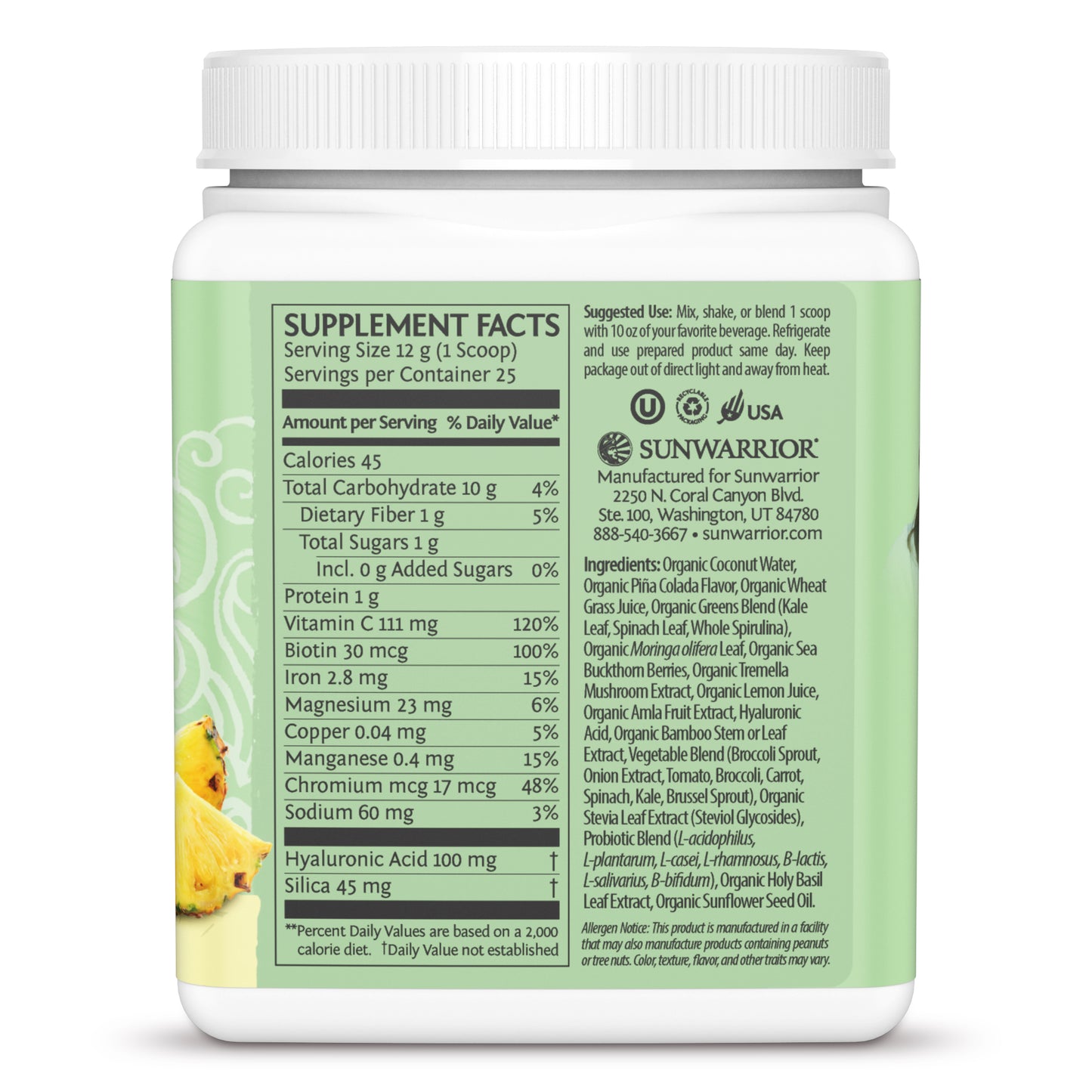 Sunwarrior Beauty Greens Collagen Booster