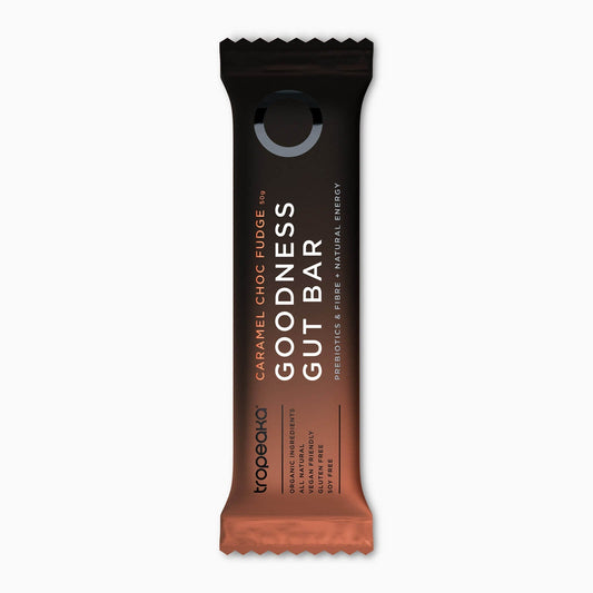 Tropeaka GOODNESS GUT BAR - Caramel Choc Fudge - Short Expiry date (3 months)