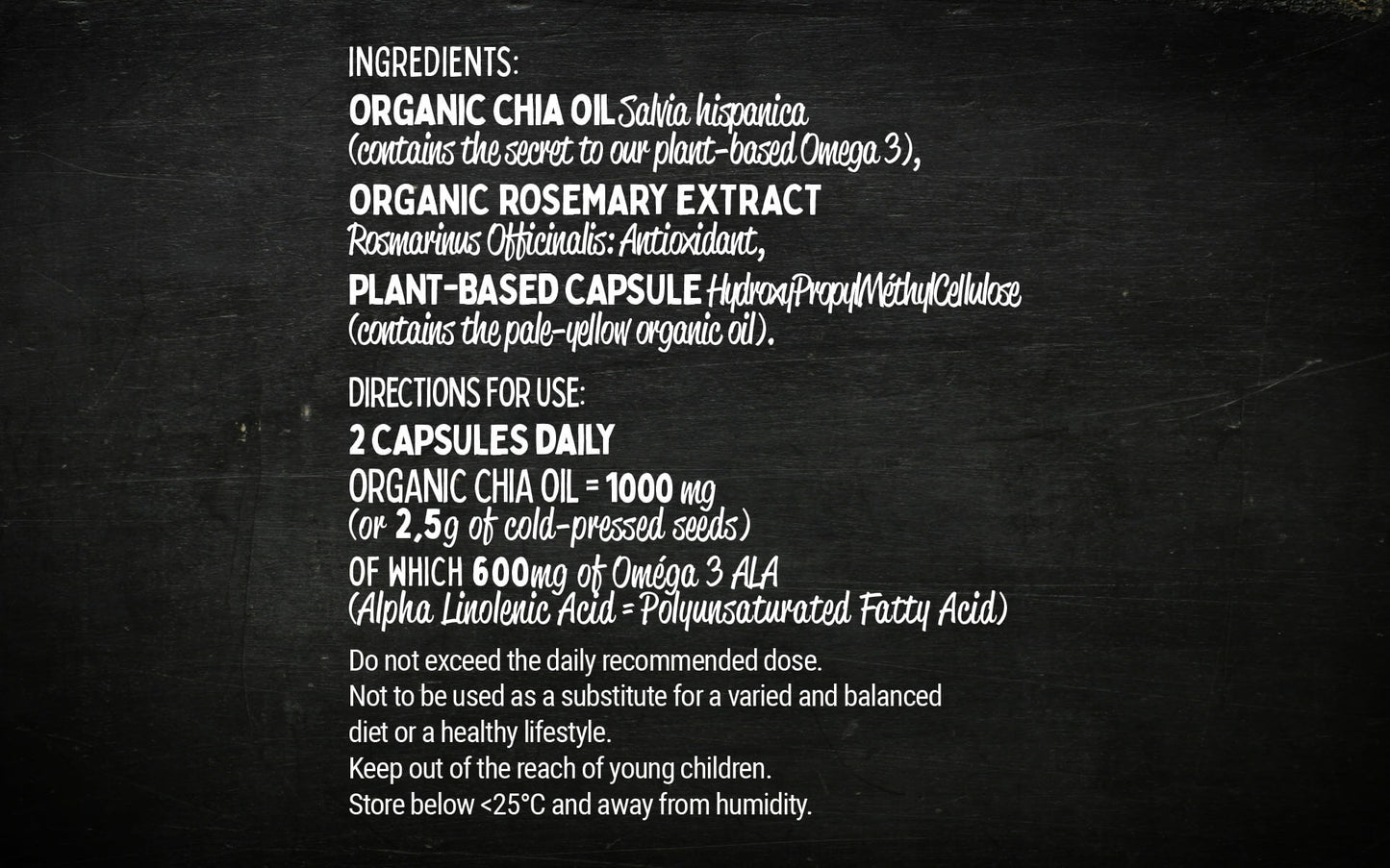 OMG3 ! Vegan Omega 3 capsules of Natural Origin from the organic Bros